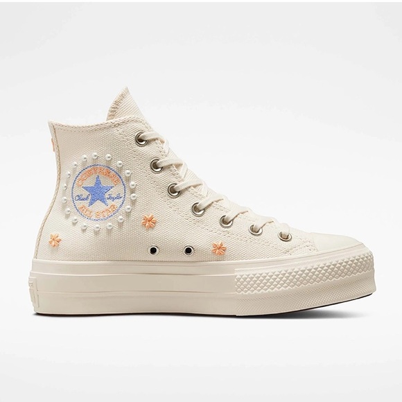 CONVERSE Chuck Taylor All Star Lift Platform Hi Pearls Sneakers 10 - Picture 4 of 16